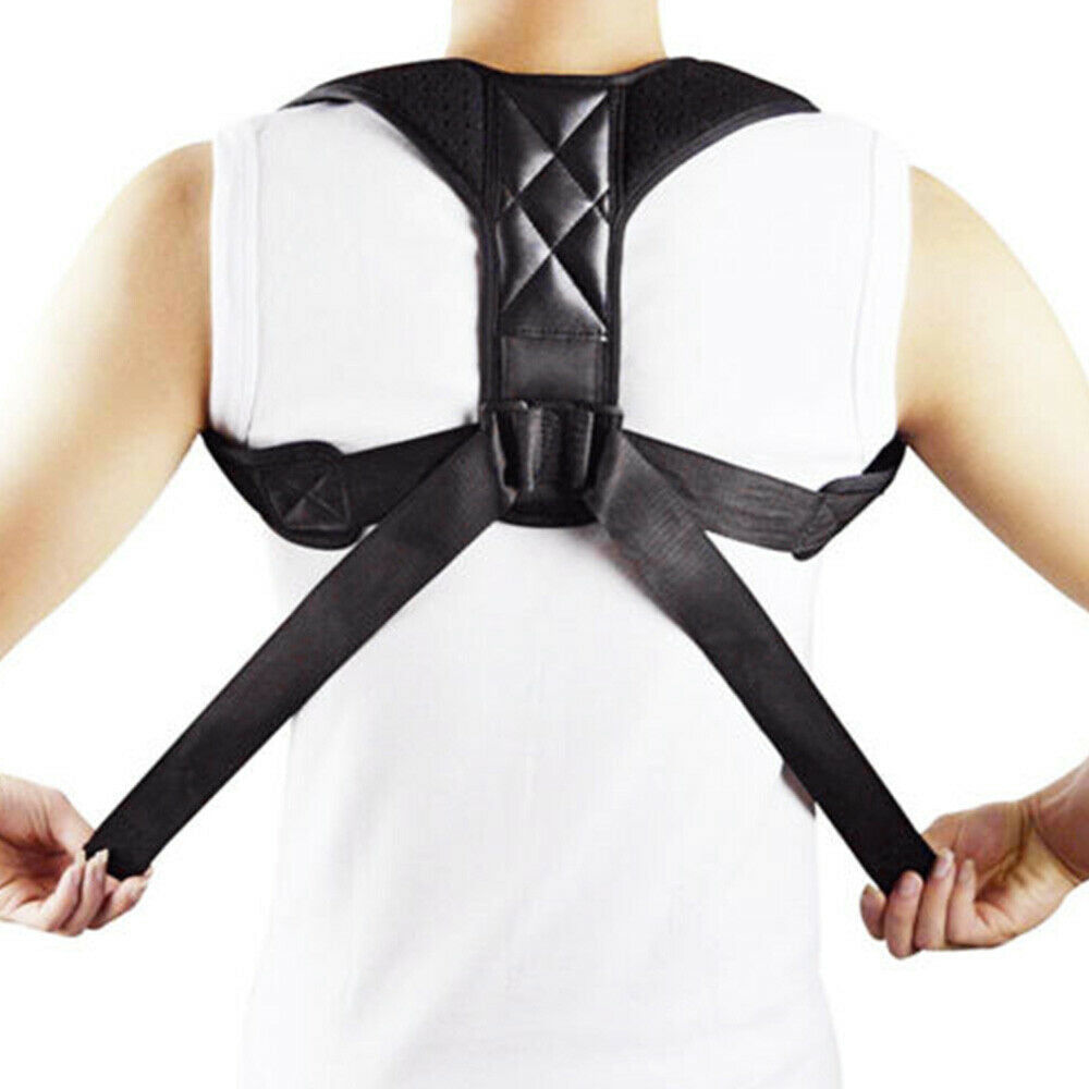 1x Posture Corrector Support Back Shoulder Brace Belt Fit For Men Women